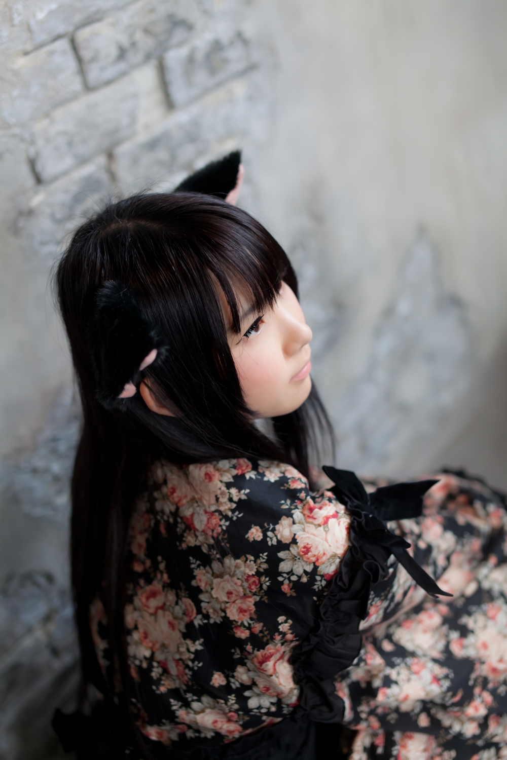 [enako] [enacat black] black silk cat girl(39)